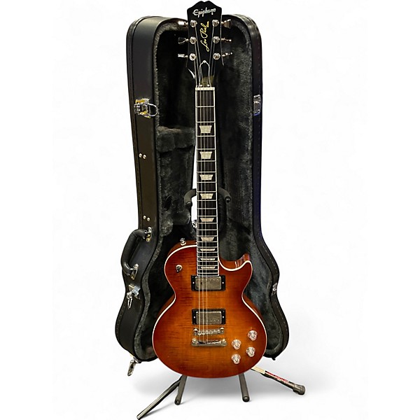 Used Epiphone LES PAUL MODERN FIGURED MOJAVE BURST Solid Body Electric Guitar
