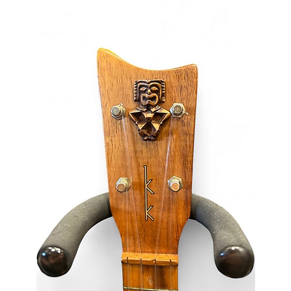 Vintage 1970s Kamaka HF2 Tiki Concert Gold Label Natural Ukulele