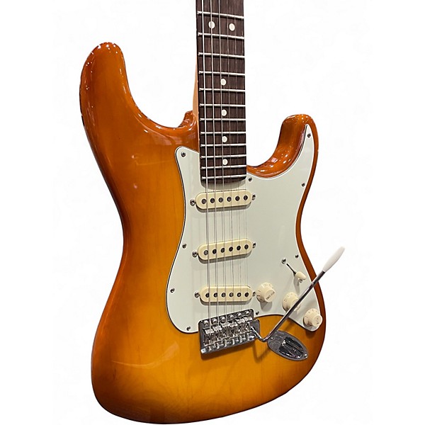 Used Fender American Performer Stratocaster SSS Honey Burst Solid Body Electric Guitar