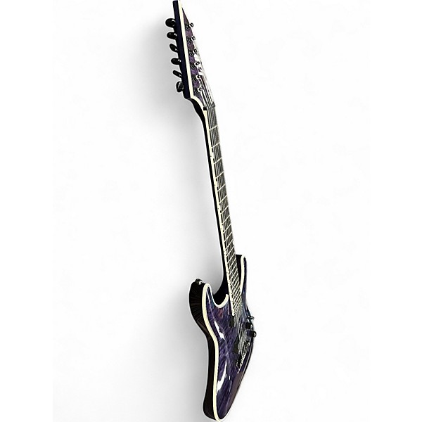 Used 2020s ESP LTD MH1000NT See-Thru Purple Solid Body Electric Guitar