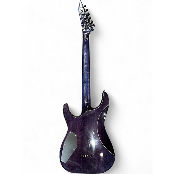Used 2020s ESP LTD MH1000NT See-Thru Purple Solid Body Electric Guitar
