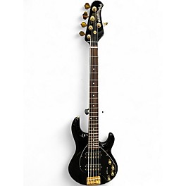 Used Ernie Ball Music Man Stingray HH 5 String Black Electric Bass Guitar