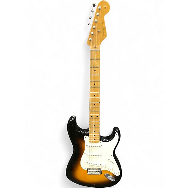 Used Fender 60th Anniversary Classic Player 1950s Stratocaster 2 Tone Sunburst Solid Body Electric Guitar