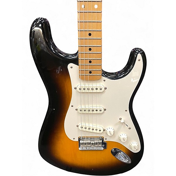 Used Fender 60th Anniversary Classic Player 1950s Stratocaster 2 Tone Sunburst Solid Body Electric Guitar
