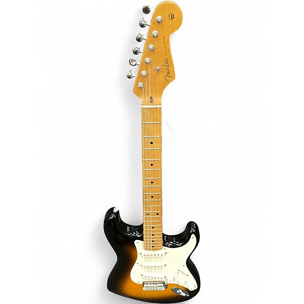 Used Fender 60th Anniversary Classic Player 1950s Stratocaster 2 Tone Sunburst Solid Body Electric Guitar