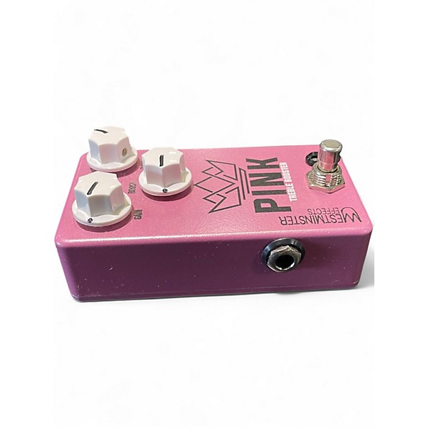 Used Westminster Effects Pink Treble Booster Effect Pedal