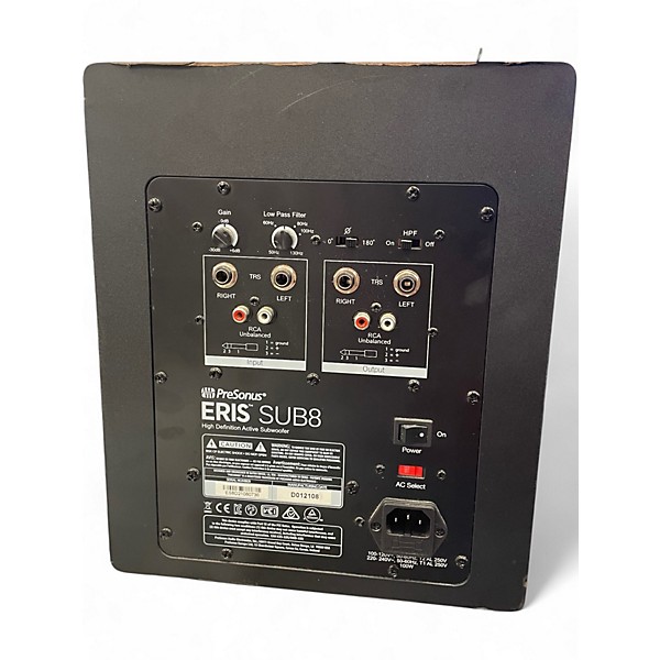 Used PreSonus ERIS SUB8 Subwoofer