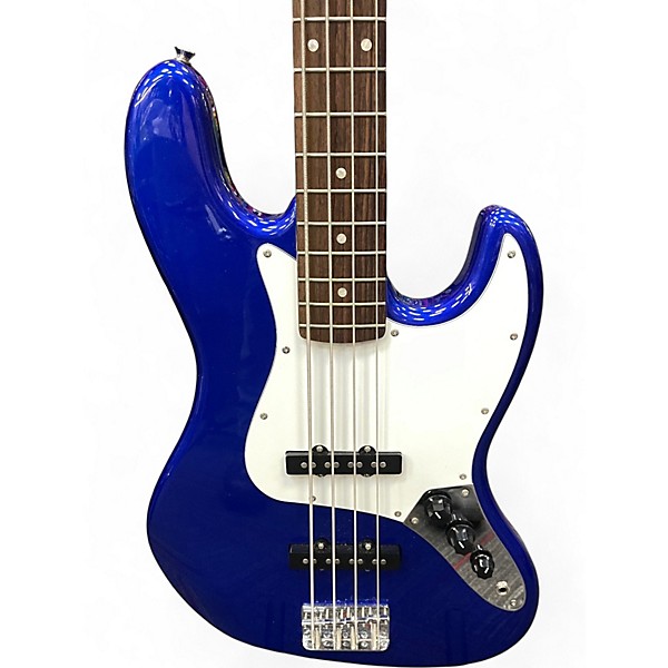 Used Squier Affinity Jazz Bass Blue Electric Bass Guitar