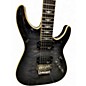 Used Schecter Guitar Research Omen Extreme 6 Floyd Rose Left Handed Trans Black Electric Guitar