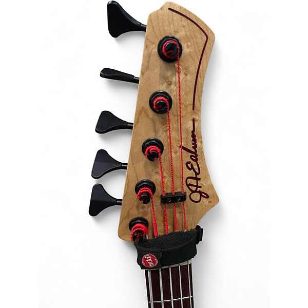 Used Jh Ealum 5 STRING Red Electric Bass Guitar