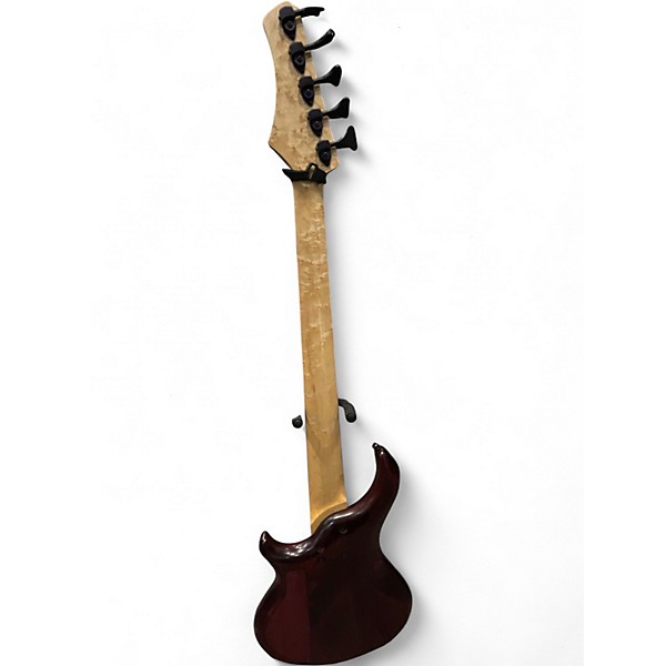Used Jh Ealum 5 STRING Red Electric Bass Guitar