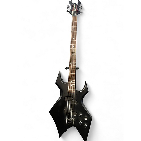 Used B.C. Rich Warlock One Bass Black Electric Bass Guitar
