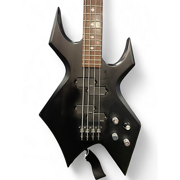 Used B.C. Rich Warlock One Bass Black Electric Bass Guitar