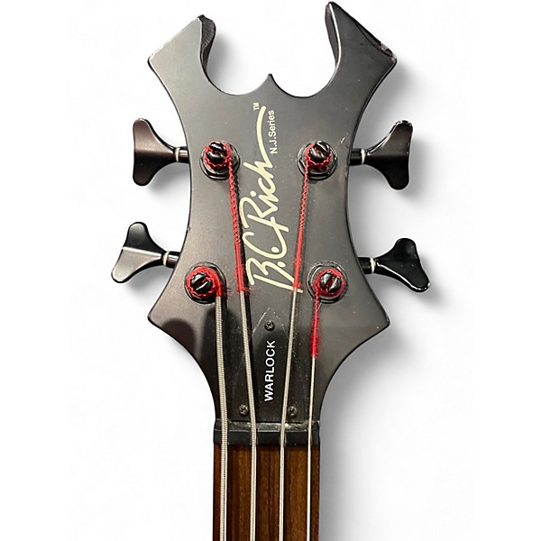 Used B.C. Rich Warlock One Bass Black Electric Bass Guitar