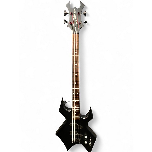 Used B.C. Rich Warlock One Bass Black Electric Bass Guitar