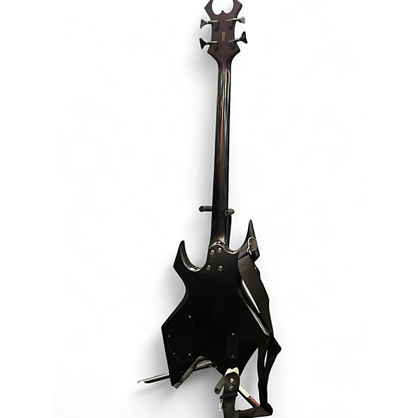 Used B.C. Rich Warlock One Bass Black Electric Bass Guitar