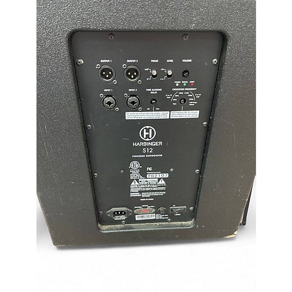 Used Harbinger S12 Powered Subwoofer