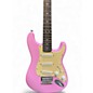 Used Fender Squier Mini Shell Pink Solid Body Electric Guitar