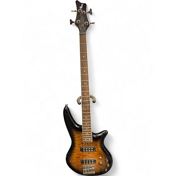 Used Jackson JS3Q Amber BUSRT Electric Bass Guitar
