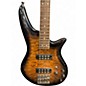 Used Jackson JS3Q Amber BUSRT Electric Bass Guitar