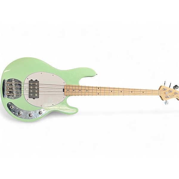 Used Sterling by Music Man Stingray Surf Green Electric Bass Guitar