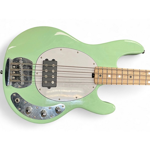 Used Sterling by Music Man Stingray Surf Green Electric Bass Guitar