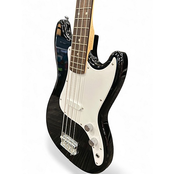 Used Squier Bronco Black Electric Bass Guitar