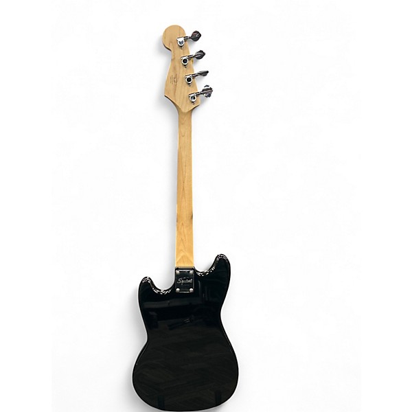Used Squier Bronco Black Electric Bass Guitar