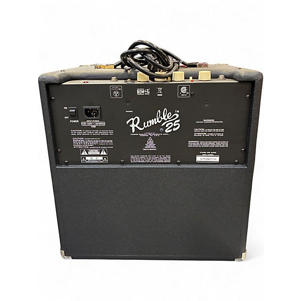 Used Fender Rumble 25 25W 1x10 Bass Combo Amp