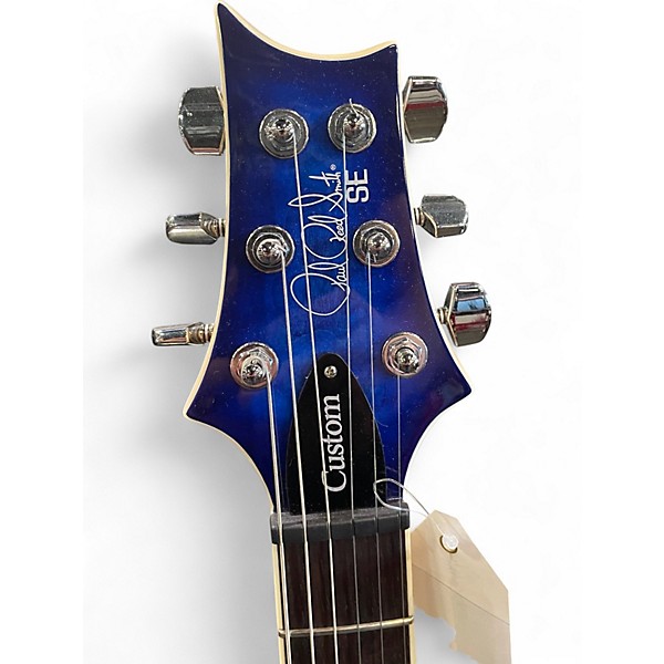 Used PRS SE CUSTOM 24  Blue Burst Solid Body Electric Guitar