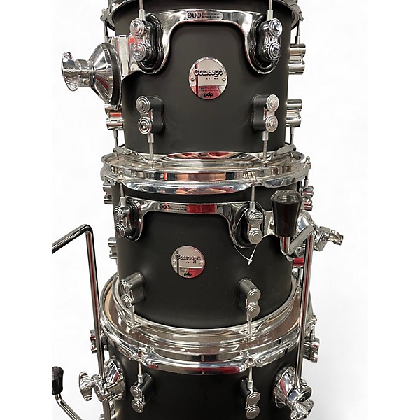 Used PDP by DW 7 Piece Concept Series Black Drum Kit