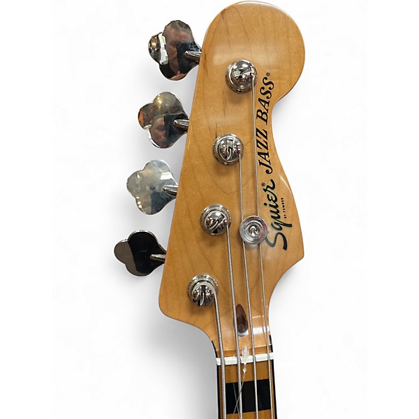 Used Squier Classic Vibe 70s Jazz Bass Black Electric Bass Guitar