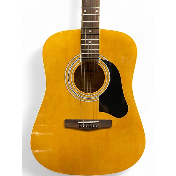 Used Silvertone PD2 Natural Acoustic Guitar