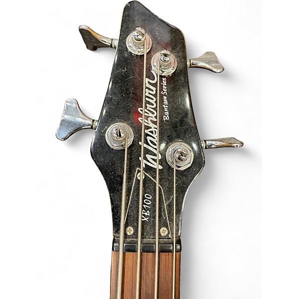 Used Washburn XB100 Pink Electric Bass Guitar