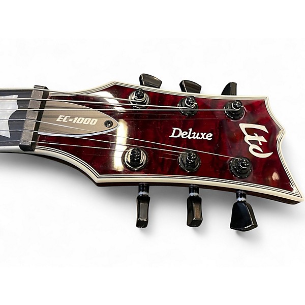 Used ESP LTD EC1000 Wine Red Solid Body Electric Guitar