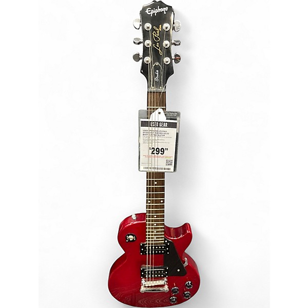 Used Epiphone Les Paul Studio Hot Rod Red Solid Body Electric Guitar