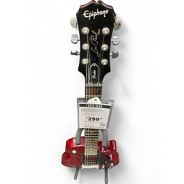 Used Epiphone Les Paul Studio Hot Rod Red Solid Body Electric Guitar