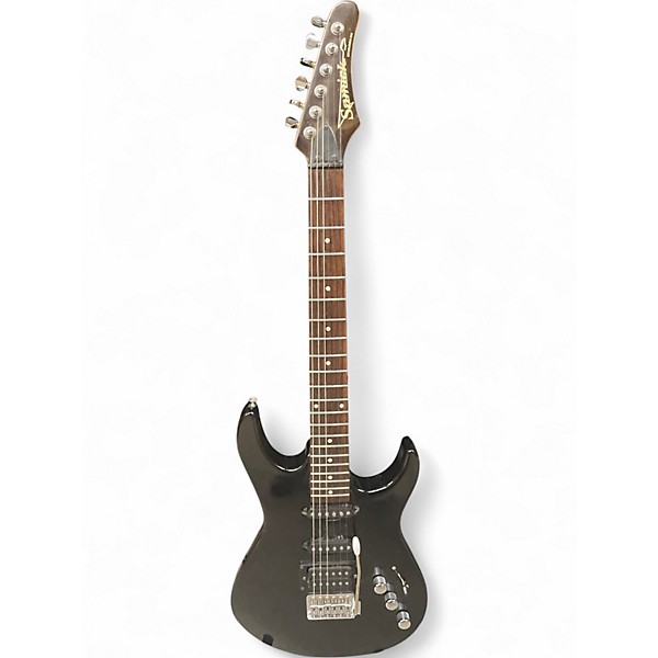 Used Samick Strat Black Solid Body Electric Guitar