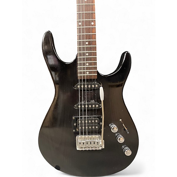 Used Samick Strat Black Solid Body Electric Guitar