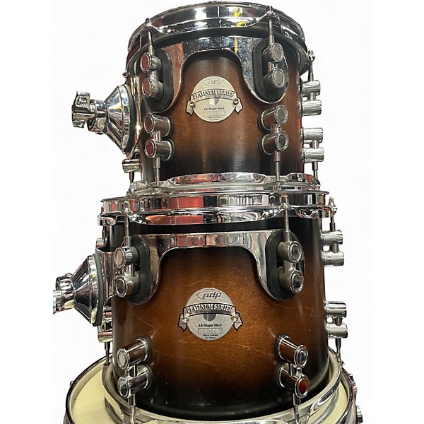 Used PDP by DW 6 Piece PLATINUM Tobacco Burst Drum Kit