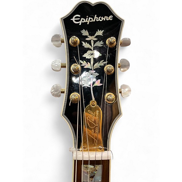 Used Epiphone LIMITED EDITION LES PAUL 100TH ANNIVERSARY CUSTOM Antique Natural Solid Body Electric Guitar
