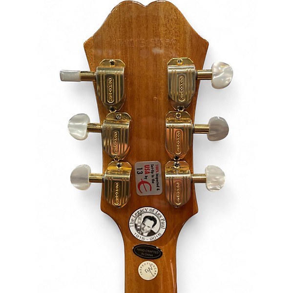 Used Epiphone LIMITED EDITION LES PAUL 100TH ANNIVERSARY CUSTOM Antique Natural Solid Body Electric Guitar