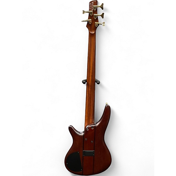 Used Ibanez SR755 5 String Natural Electric Bass Guitar