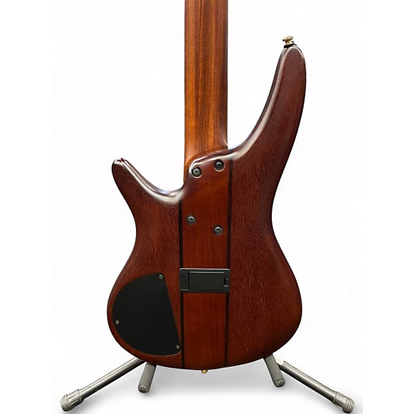 Used Ibanez SR755 5 String Natural Electric Bass Guitar