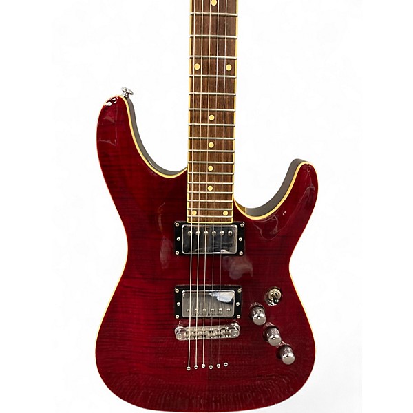 Used Schecter Guitar Research C1 Standard Burgundy Solid Body Electric Guitar