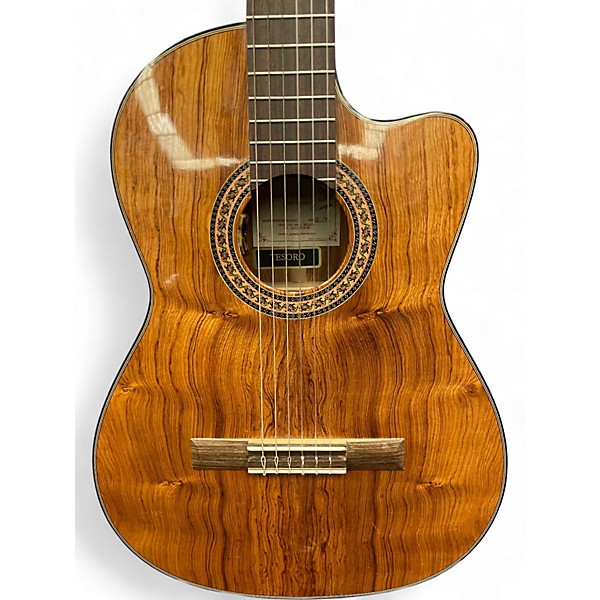 Used Francisco Navarro TESORO Natural Classical Acoustic Electric Guitar
