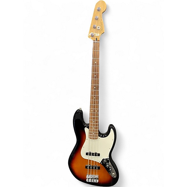 Used Fender Player Jazz Bass 3 Tone Sunburst Electric Bass Guitar