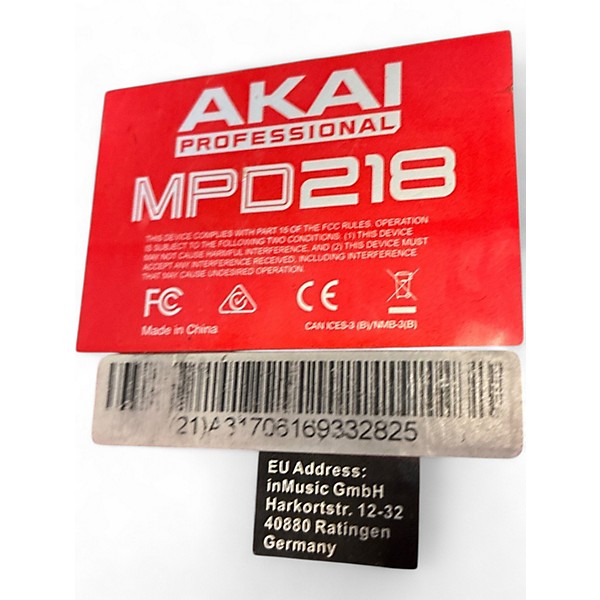 Used Akai Professional MPD218 MIDI Controller