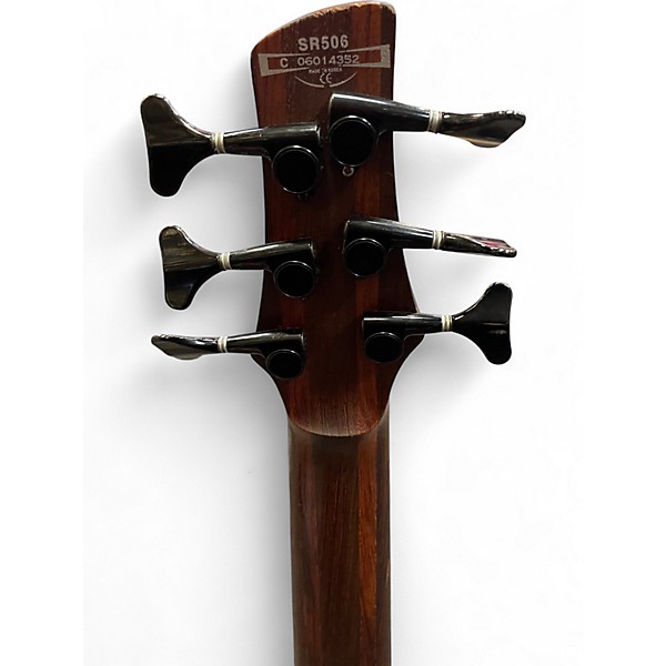Used Ibanez SR506 6 String Worn Brown Electric Bass Guitar