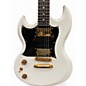 Used Schecter Guitar Research H6LLYW66D Alpine White Solid Body Electric Guitar